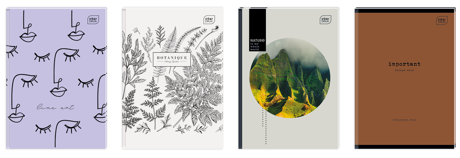 Brulion w linię A5, mix, 160 kartek, Interdruk